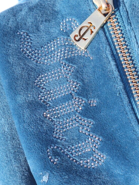 Juicy Couture Teal Velvet Mini Backpack with Crystal Logo main image 4